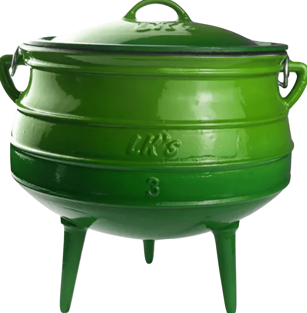LK's Green Enamel Potjie Pot No. 3
